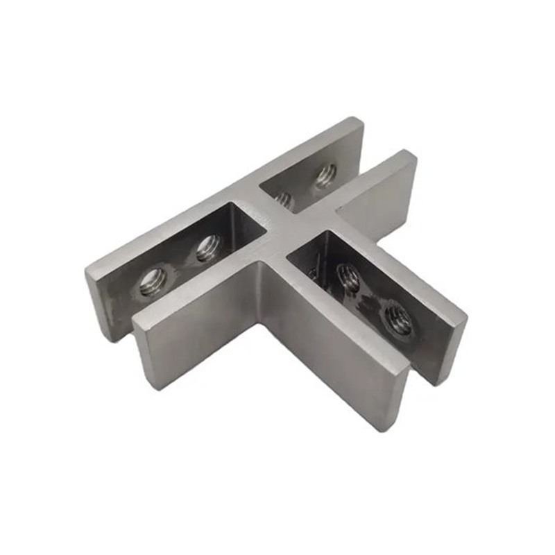 Three-Way Glass Pool Fence Connector