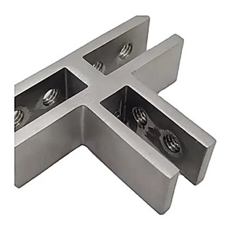 Three-Way Glass Pool Fence Connector