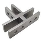 Three-Way Glass Pool Fence Connector