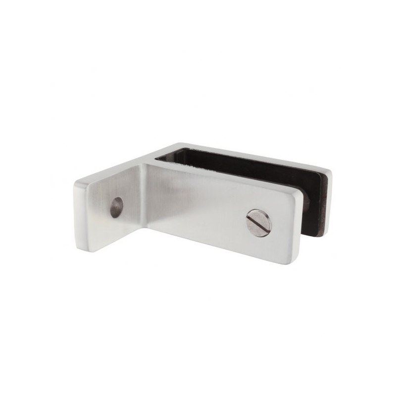 Right-Angle Wall-to-Glass Pool Fence Clamp