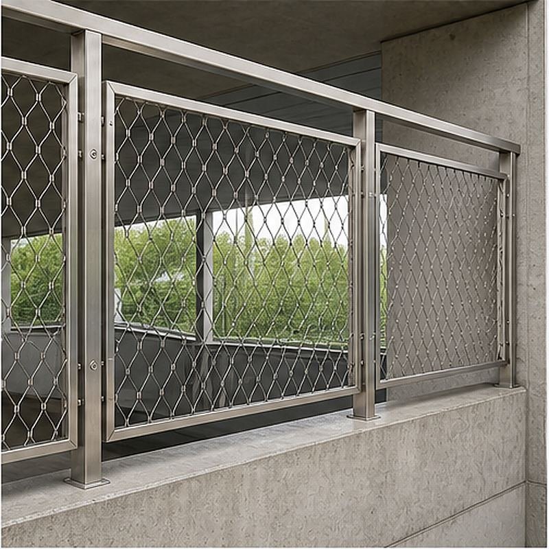 Elongated Diamond Mesh Panel — Silver appearance