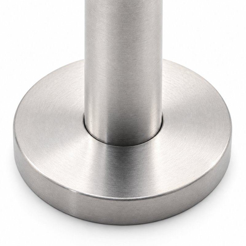 Female Threaded Standoff Foot — Matte silver appearance