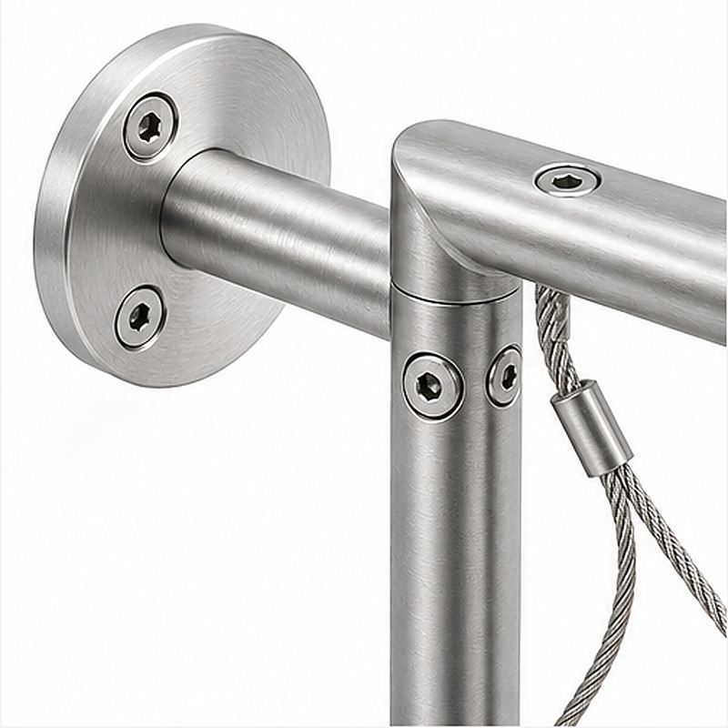 Ferruled Cable Mesh Frame — Silver appearance