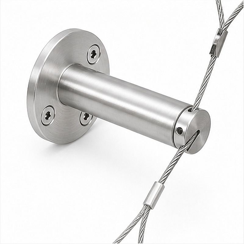 Frameless Diamond Cable Trellis — Silver appearance