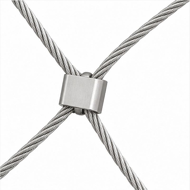 Frameless Diamond Cable Trellis — Silver appearance