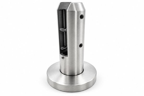 Round-base Glass Spigot with Rectangular Pads - catalogue reference