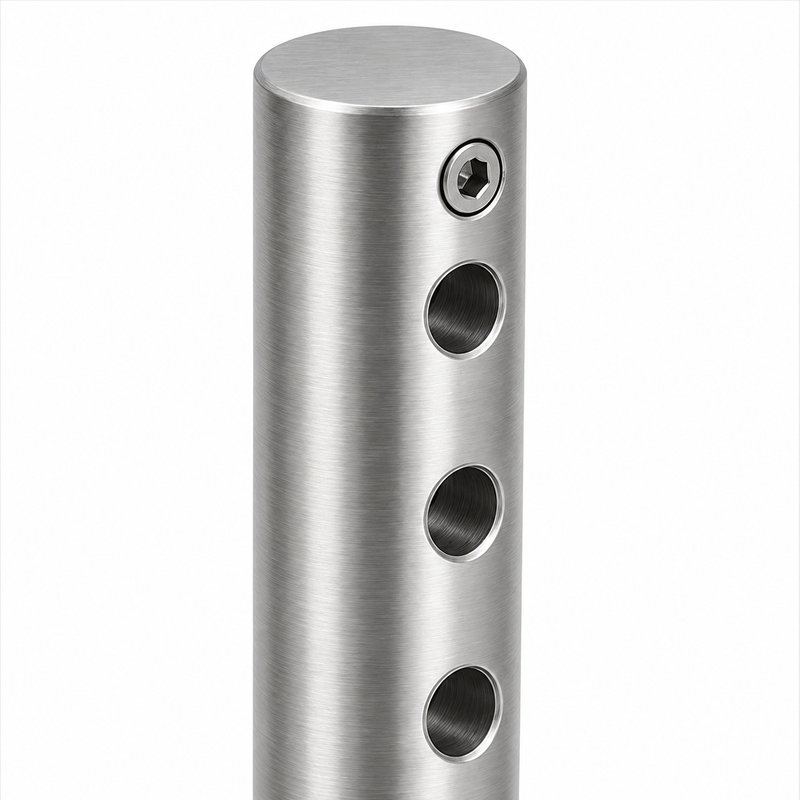 L Shaped Cable Trellis Bracket — Fine brushed silver appearance