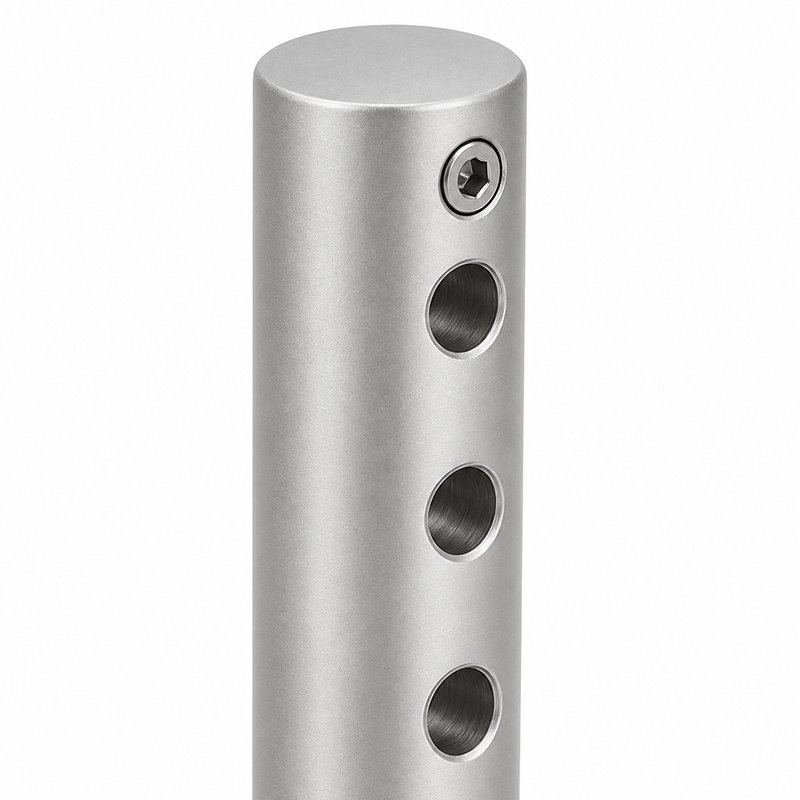L Shaped Cable Trellis Bracket — Matte silver appearance
