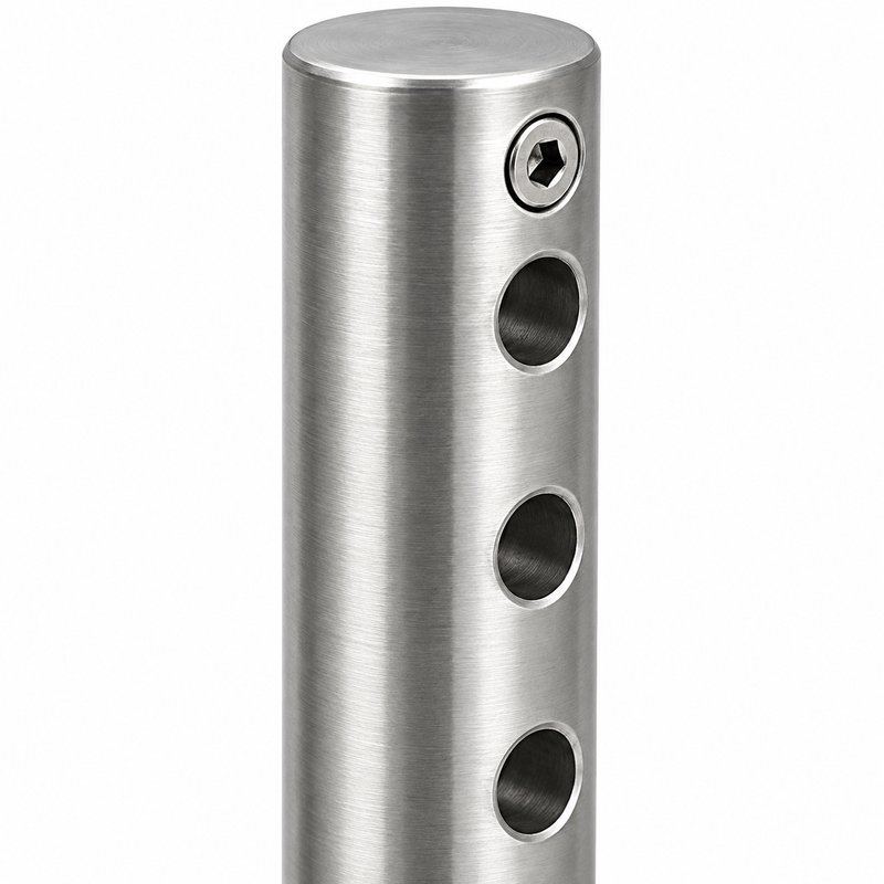 L Shaped Cable Trellis Bracket — Satin silver appearance