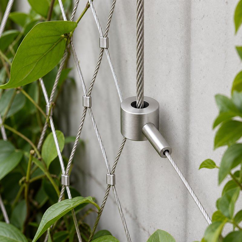 Right Angle Mesh Edge Fitting — Fine brushed silver appearance