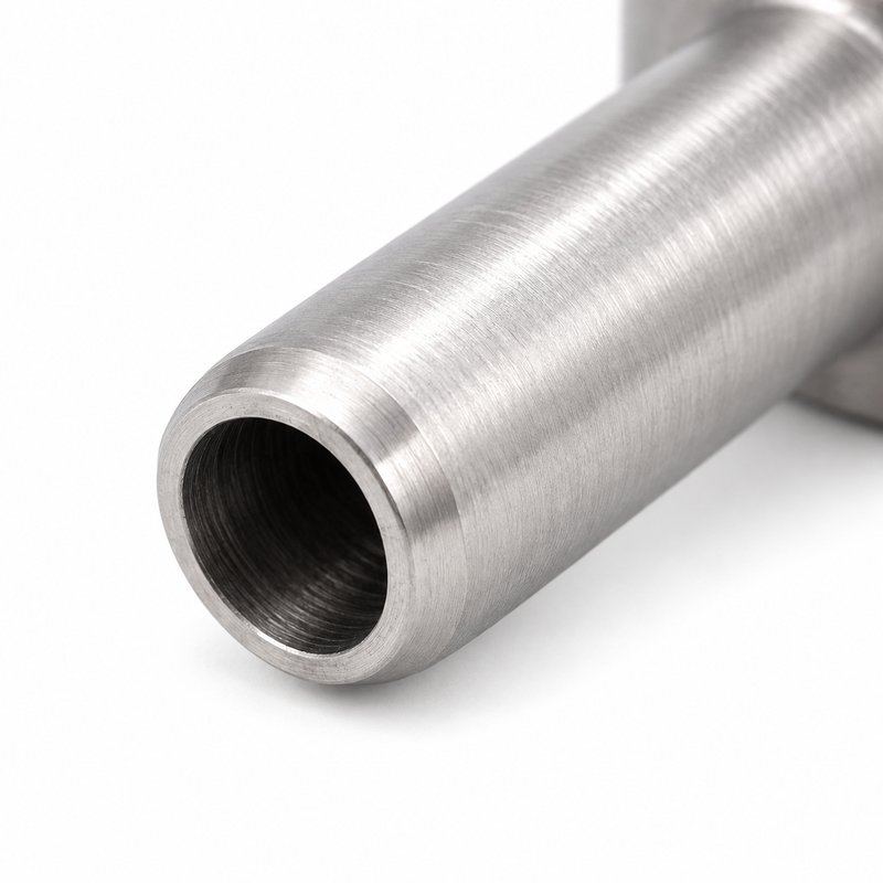 Right Angle Mesh Edge Fitting — Satin silver appearance