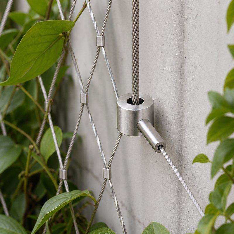 Right Angle Mesh Edge Fitting — Satin silver appearance
