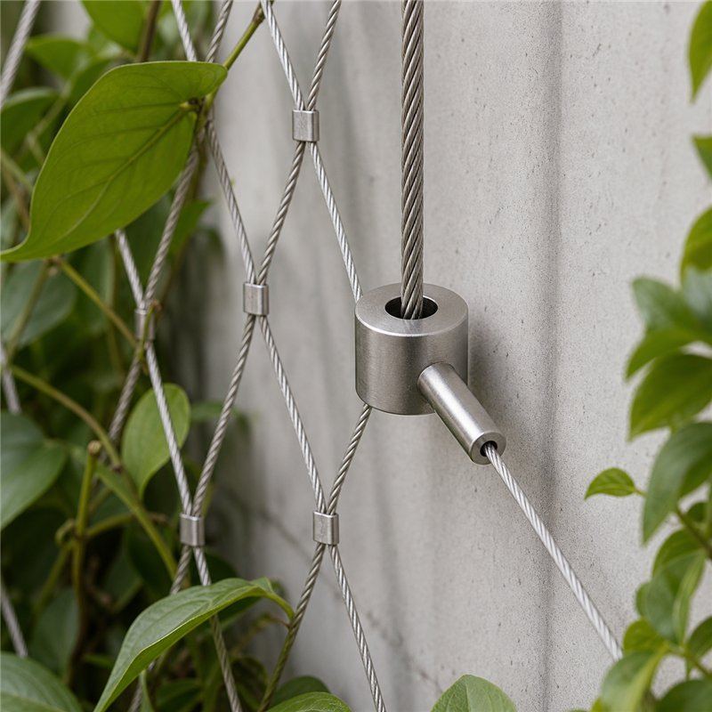 Right Angle Mesh Edge Fitting — Silver appearance