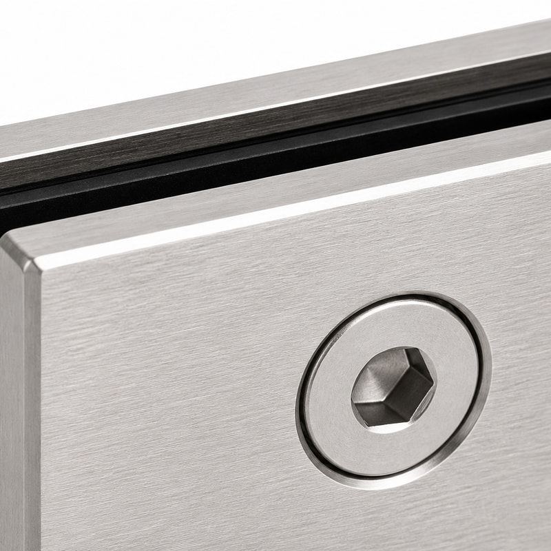 Double-Action Glass Shower Door Hinge