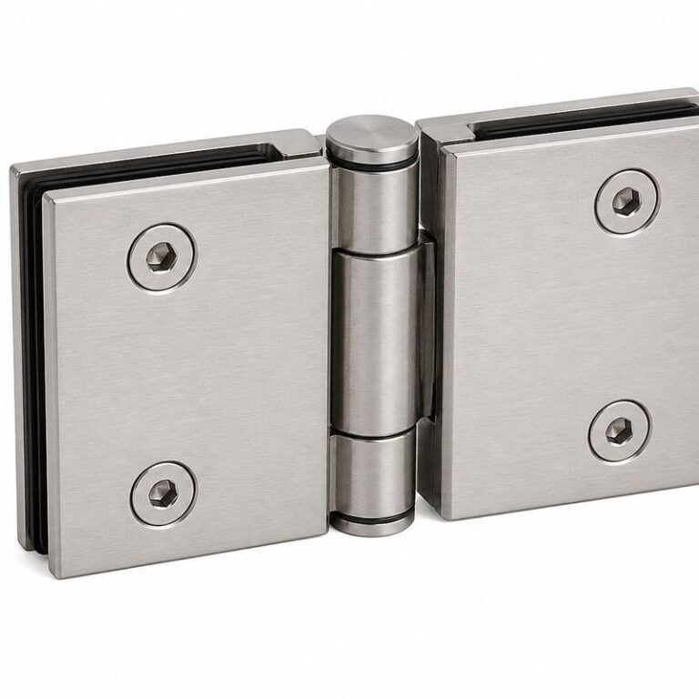 Double-Action Glass Shower Door Hinge