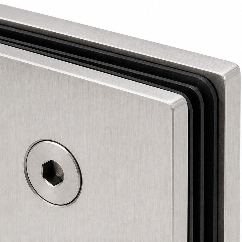 Soft-Close Frameless Shower Door Hinge