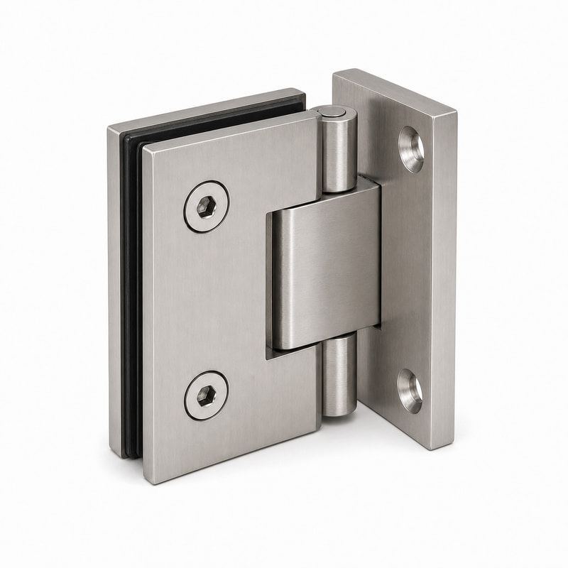 Square Back-Plate Shower Door Hinge