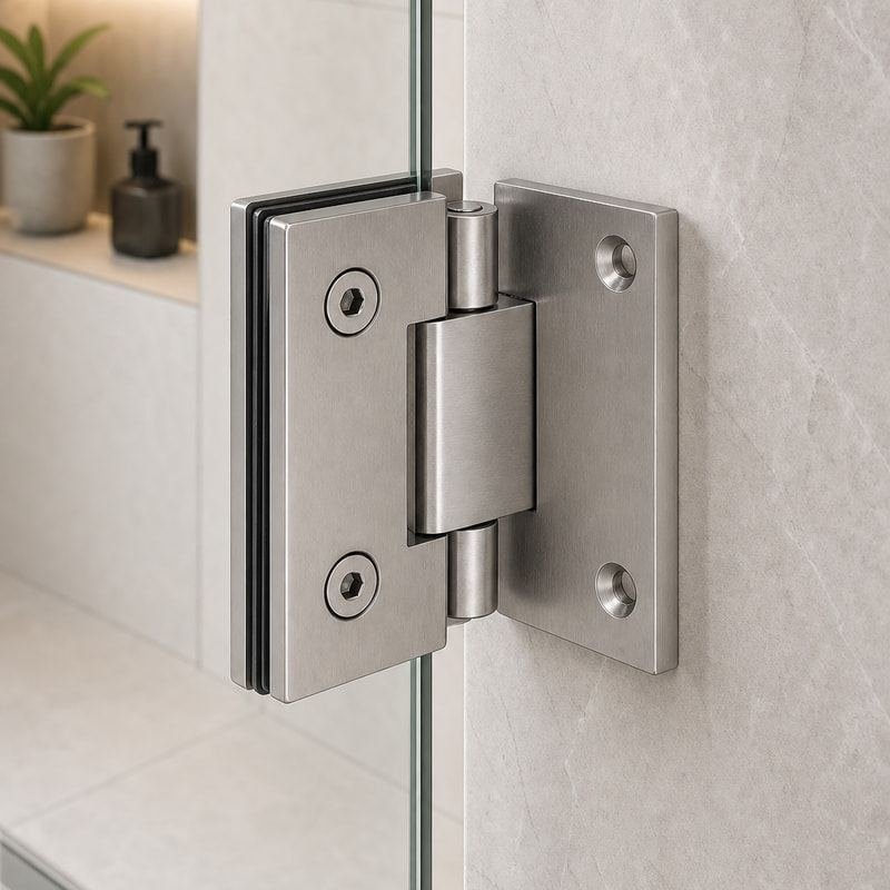 Square Back-Plate Shower Door Hinge