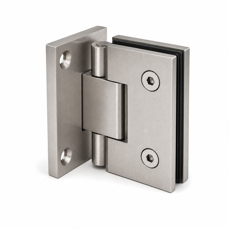 Square Back-Plate Shower Door Hinge