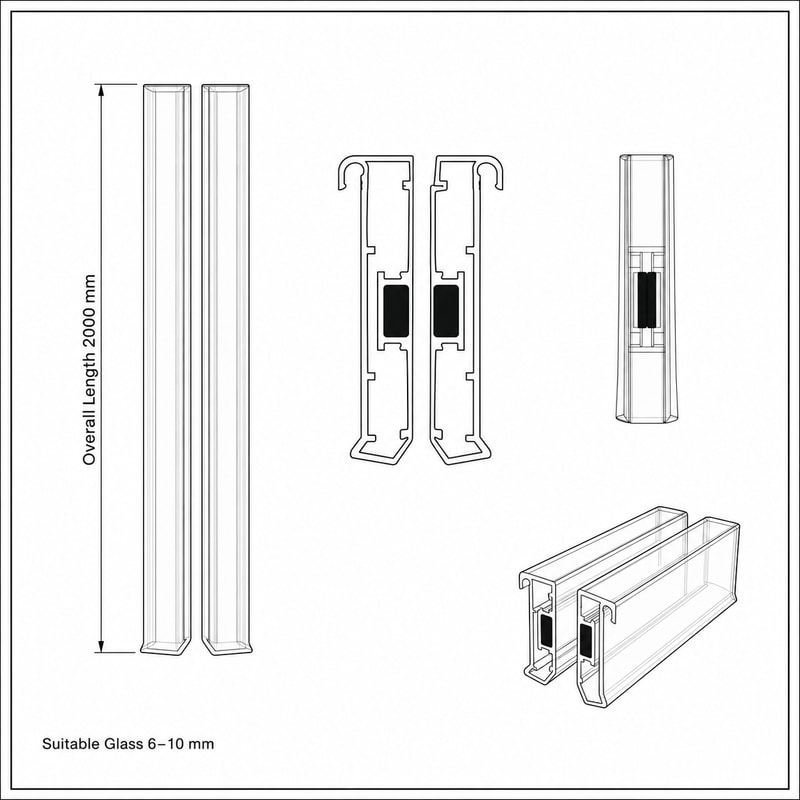 Shower Door Magnetic Seal