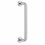 Polished Silver D-Shape Shower Door Pull Handle — Finish Concept