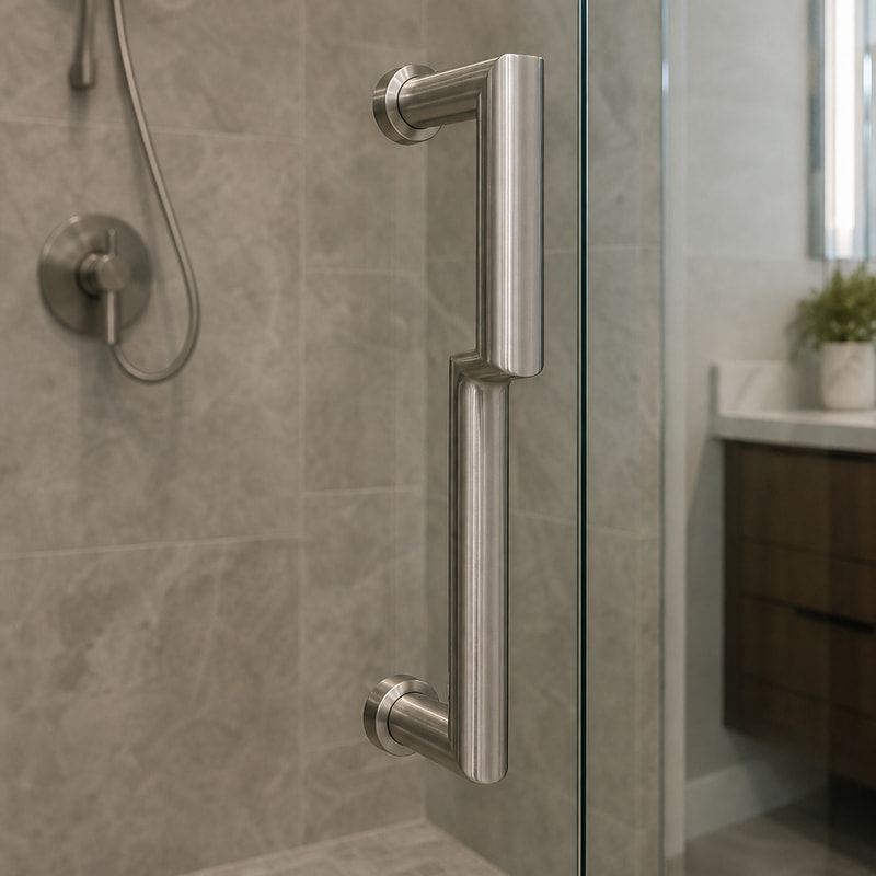 Offset Shower Door Pull Handle