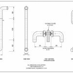 Offset Shower Door Pull Handle