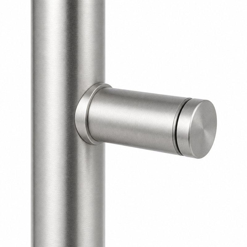 Round-Tube Shower Door Pull Handle
