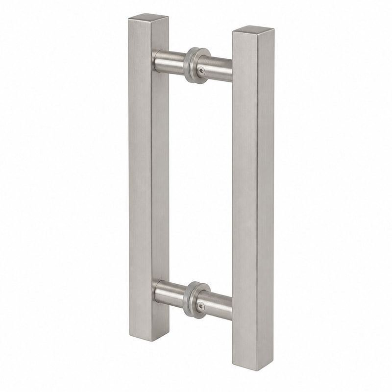 Square-Tube Shower Door Pull Handle