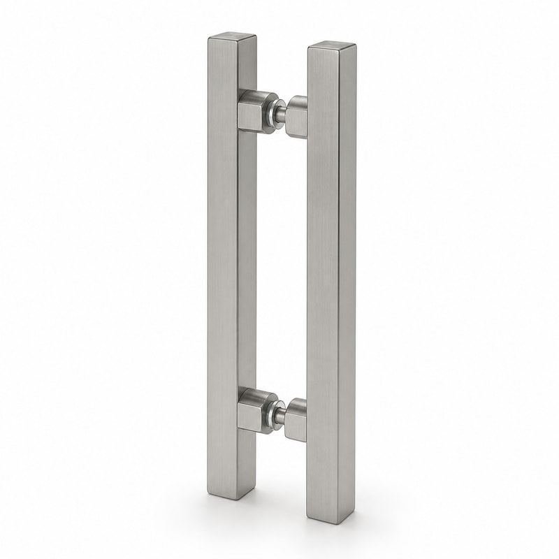 Square-Tube Shower Door Pull Handle