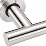 Polished Silver Shower Door Towel-Bar Handle — Finish Concept