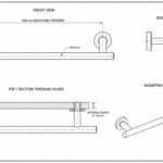 Polished Silver Shower Door Towel-Bar Handle — Finish Concept