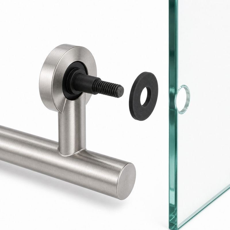 Shower Door Towel-Bar Handle