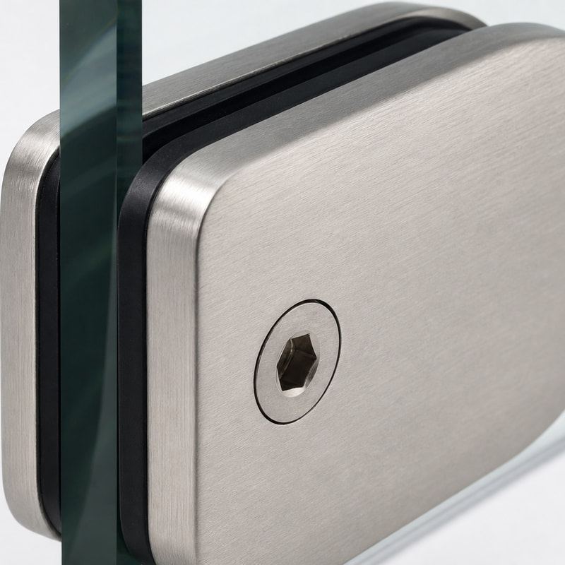 D-Shape Shower Glass Clamp