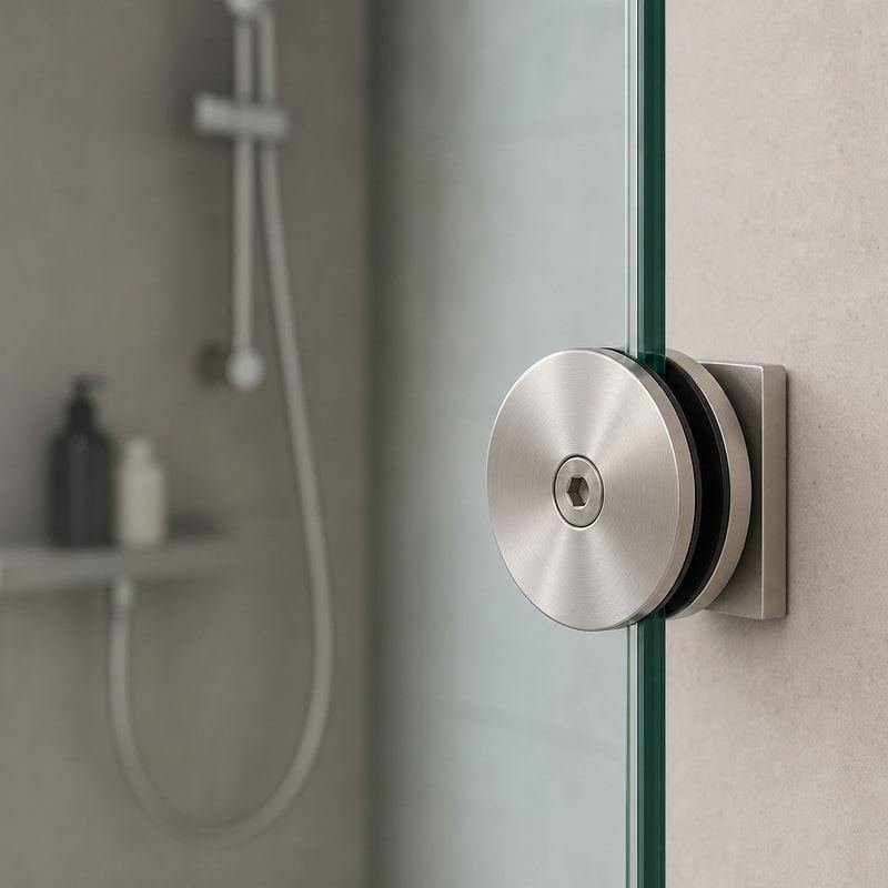 Round Shower Glass Clamp