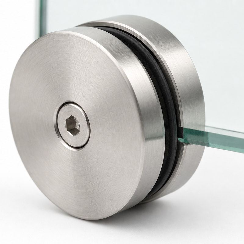 Round Shower Glass Clamp