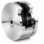 Polished Silver Round Shower Glass Clamp — Finish Concept