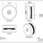 Round Shower Glass Clamp