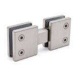 Square Glass-to-Glass Shower Clamp