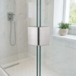 Square Glass-to-Glass Shower Clamp