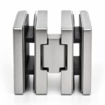 Square Glass-to-Glass Shower Clamp