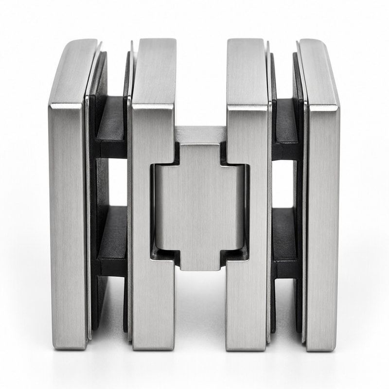 Square Glass-to-Glass Shower Clamp