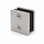 Square Glass-to-Glass Shower Clamp