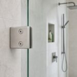 Square Wall-to-Glass Shower Clamp