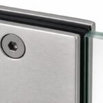 Square Wall-to-Glass Shower Clamp