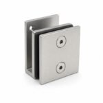 Square Wall-to-Glass Shower Clamp