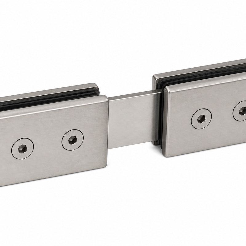 180 Degree Shower Glass Connector