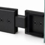 Matte Black 180 Degree Shower Glass Connector — Finish Concept