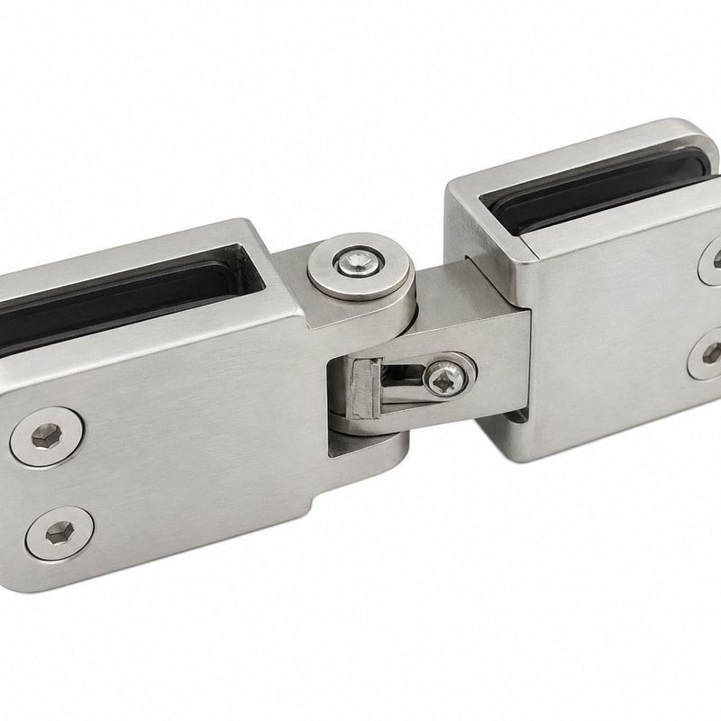 Adjustable Shower Glass Connector