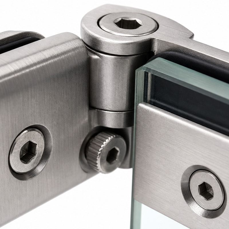 Adjustable Shower Glass Connector